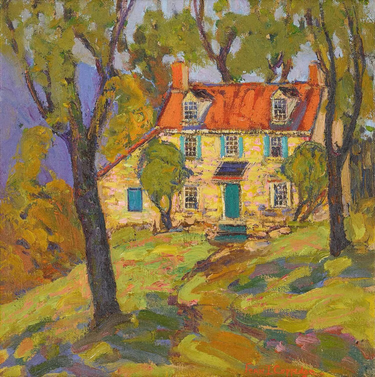 olgatuleninova's tweet photo. Fern Isabel Coppedge (American, 1883–1951) 
Little Stone House, n.d. 
Oil on canvasboard
12 x 12 inches (30.5 x 20.5 cm)
Private collection https://t.co/jRoB0PIlFh