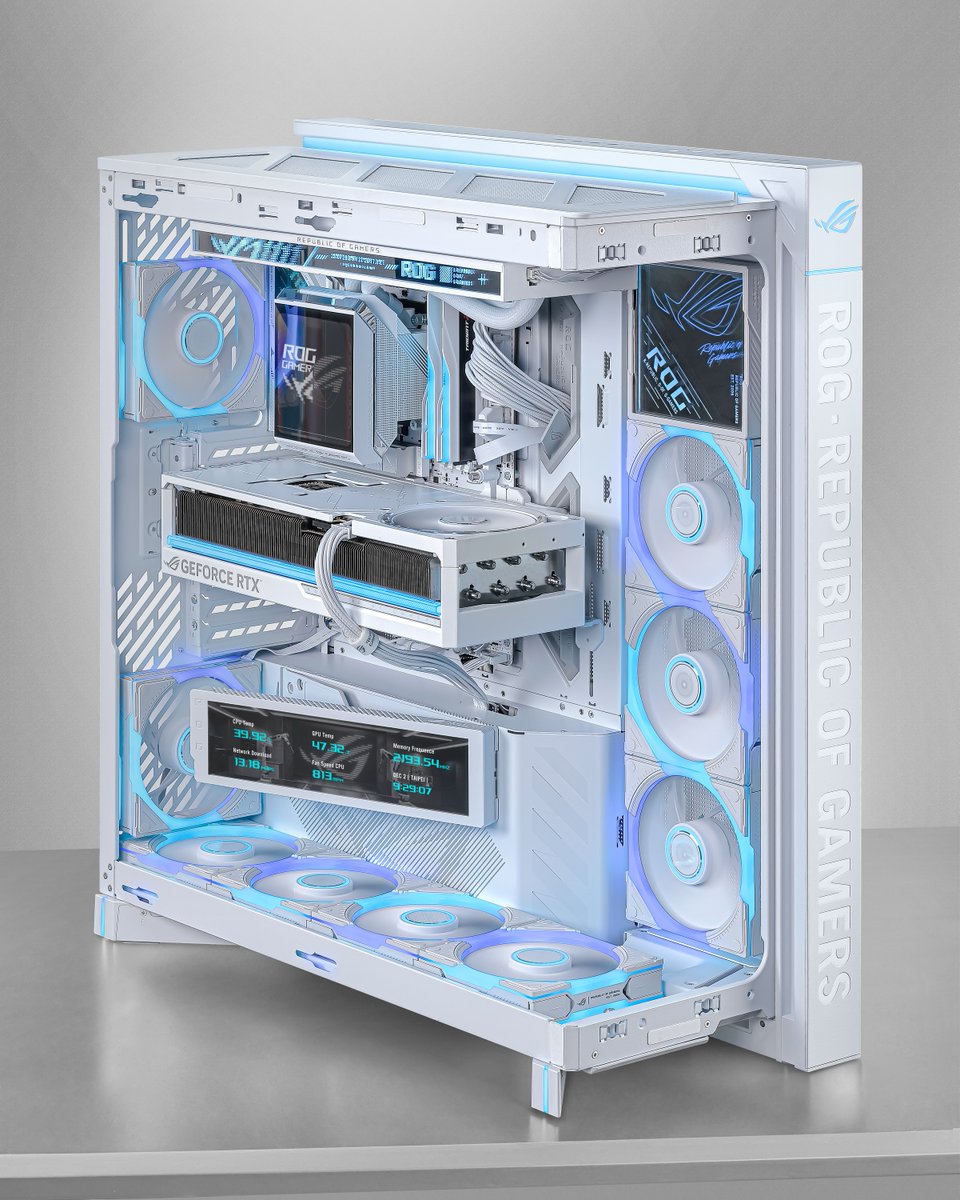 ASUS_ROG's tweet photo. Show off your hardware with the #ROG Cronox ARGB #chassis, backed by the precision cooling of ROG Eurux GR120 ARGB fans.
Get the look: 🤍 https://t.co/JQLQ8bXoiA
⚪ https://t.co/Eep0pA8UNe
�� https://t.co/i4mpcD1alq
#CaseFan #PCBuilds #WhiteBuild https://t.co/yrWDvtkPNg