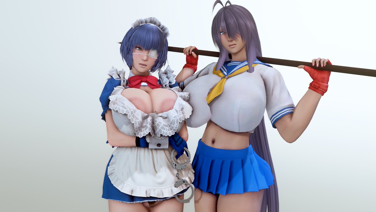 edo_aki_72's tweet photo. 大昔に作ってずっと放置してた関さん蒙さんを改めてキャラクリ。３枚目はビフォーアフター
個人的に満足どす(°ω° )ちなみに私の一騎当千知識はアニメ数話と閃乱カグラコラボ程度です https://t.co/XMJDyRJg1n