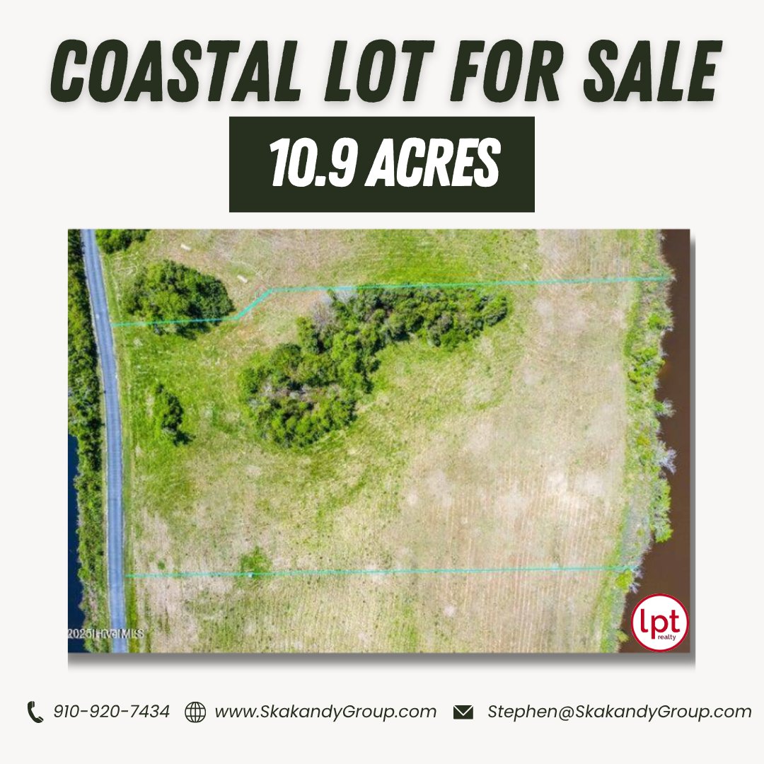 SkakandyGroup's tweet photo. Coastal land does not come in 10.9-acre parcels often — and when it does, it does not wait. North Topsail Beach, NC is available now for the buyer who knows what this location is worth. Act before someone else does.

910-920-7434 | https://t.co/3sVXWfSAcX https://t.co/4TZhFkfpDL