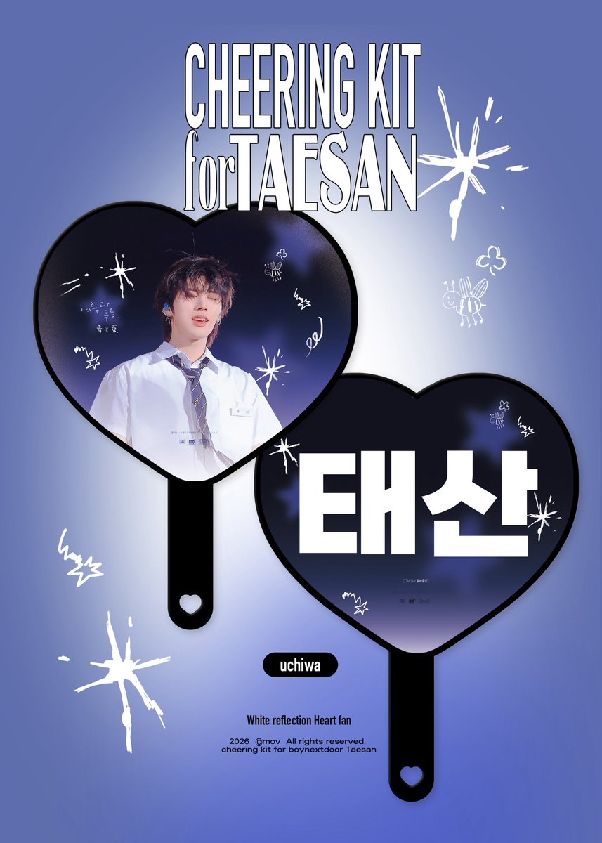 Tsan_mov's tweet photo. ᯓ★

𝟮𝟬𝟮𝟲 𝗰𝗵𝗲𝗲𝗿𝗶𝗻𝗴 𝗸𝗶𝘁 𝘧𝘰𝘳 𝘛𝘢𝘦𝘴𝘢𝘯
ⓒ𝗆𝗈𝗏
　
🐈‍⬛ https://t.co/F3h9nwxm1r

G.O → DM 💌

RT 추첨 두분께 슬로건 혹은 우치와를 보내드립니다
#BOYNEXTDOOR #보이넥스트도어 #TAESAN #태산 https://t.co/aNXBBREXds