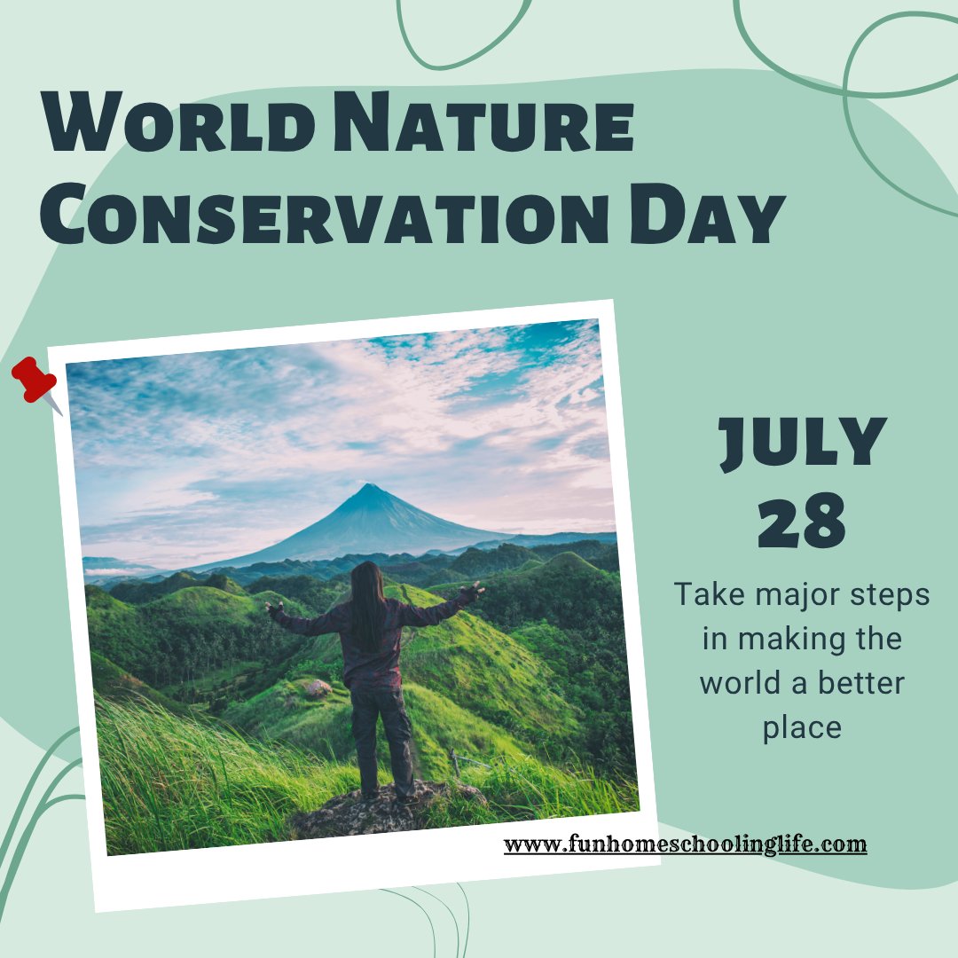 Fun_Homeschool's tweet photo. World Conservation Day is about making the planet a better place by not being wasteful with resources. Resources include things such as water and trees. What ideas can you propose to protect our resources?

#worldconservationday, #conservationday, #funhomeschoolinglife https://t.co/gQz59cm0Ys