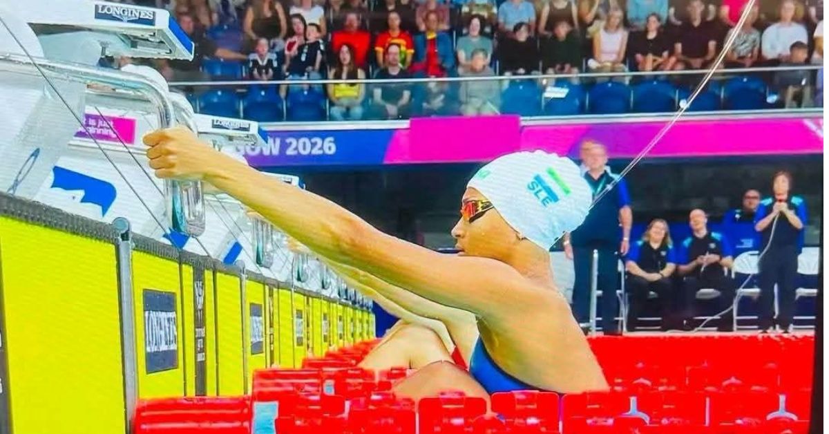 UKinSierraLeone's tweet photo. 🇸🇱🏊History made in Glasgow!

Congratulations to Halle Harris on an outstanding performance at the Commonwealth Games Glasgow 2026, becoming the first Sierra Leonean athlete to qualify for a semifinal at this year's Games.

Competing in the women's 50m backstroke, Halle secured a place among the top 16 with a time of 29.07 seconds and set a new Sierra Leone national record in the event. 🇸🇱👏

Her achievement is a testament to determination, talent, and hard work, while highlighting the strong sporting ties between the 🇬🇧and 🇸🇱. Halle continues to inspire the next generation of athletes across both nations.

Congratulations, Halle, and best wishes in the semifinals. We're cheering you on every stroke of the way! 🇬🇧🤝🇸🇱

#UKinSierraLeone #Glasgow2026 #CommonwealthGames #TeamSierraLeone #GoFarGoTogether