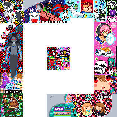 pxlsspace's tweet photo. Final image of Canvas 100a!
#pixelart #rplace #art #pxls https://t.co/1nmglMuvBn