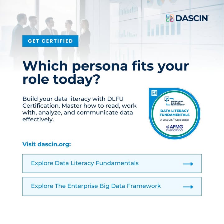 dascin_official's tweet photo. Which data persona best fits your role?
A data-driven organization needs more than technical experts. It needs data skills at every level. Discover the 5 Data Personas and build essential #dataliteracy with #DLFU.
π Up-skill your team today: https://t.co/rZBEeu3vtR
#DASCIN https://t.co/Hd7SvrOhdI