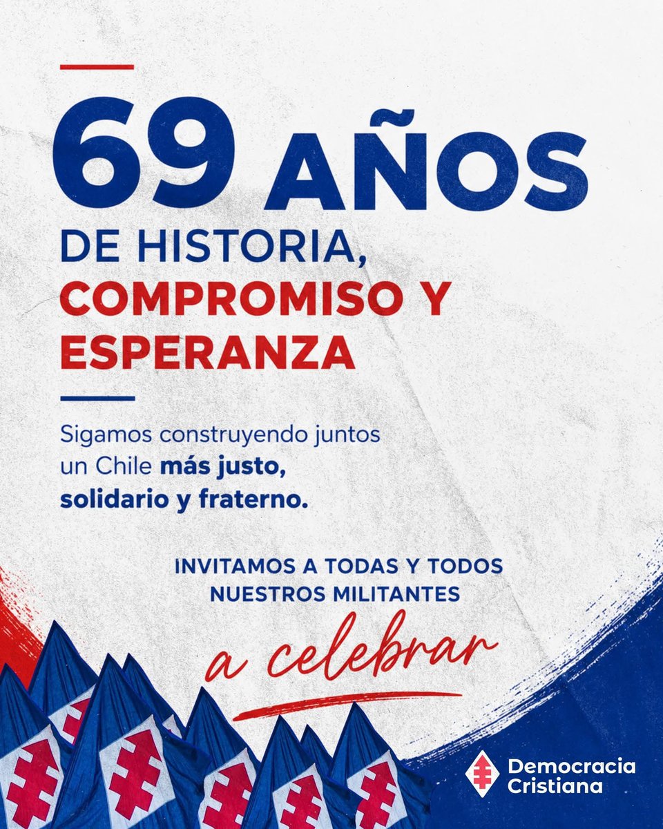 AleVargasG's tweet photo. Democracia Cristiana de aniversario.

Un gran abrazo a todas y todos nuestros camaradas y a los simpatizantes de la DC

Por mi parte hemos caminado juntos desde 1985.

Alegrías y dolores ... Cómo en la vida ...

Orgullosos del pasado pero sobre todo mirando a nuestra comunidad y al Futuro.

@aundurragav 
@akraussvalle 
@ProvosteYasna 
@hectorbarria 
@fhuenchumillaj
@ifloressenador 
@ClaudiaPizarro
@alvaroortizv
@hburotto
@esteban_vega
@myriamsv
@Claudia_tecno
@patogilbert
@Edmundobustos
@Nimena 
@osvaldoaravena