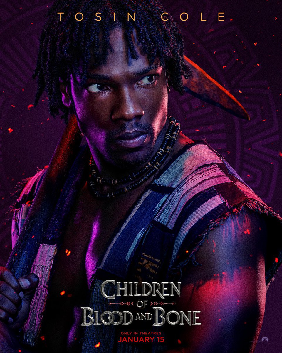 UpdatesCOBAB's tweet photo. Character posters for #ChildrenofBloodandBone ⚔️🖤. https://t.co/k2rQTOGDWX