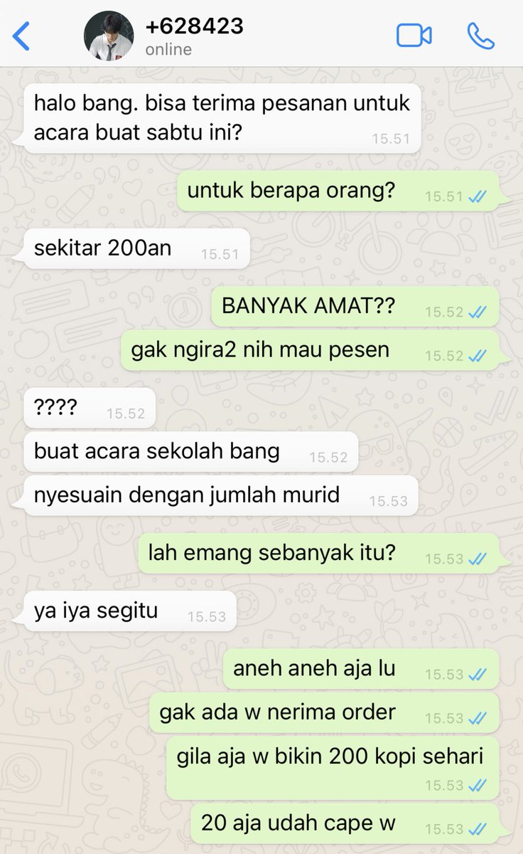 jenjenosi's tweet photo. nohyuck bocil sma vs barista one tweet au https://t.co/U0UaHe3ipS