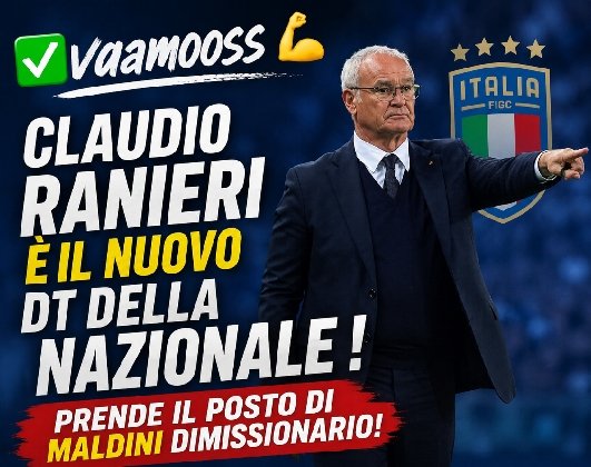 Trade23Official's tweet photo. ✅ Vaaamosss 💪 #ranieri è il nuovo DT della nazionale 🇮🇹
#italia https://t.co/mgWUpNqcEM