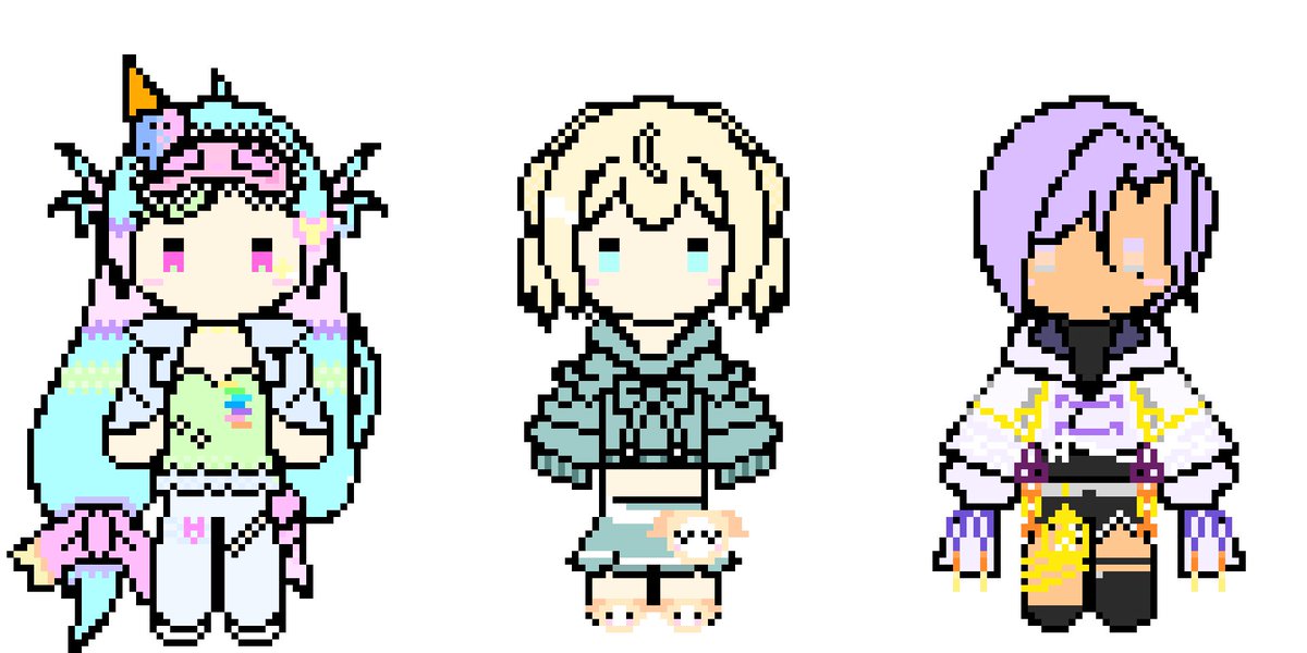 srr_sinobi's tweet photo. #5期生
#6期生
#7期生
#8期生
これにてCandleメンバー全員のドット絵が完成しました👏
一人は寂しいので2人まとめちゃいました https://t.co/J4su0htBcF