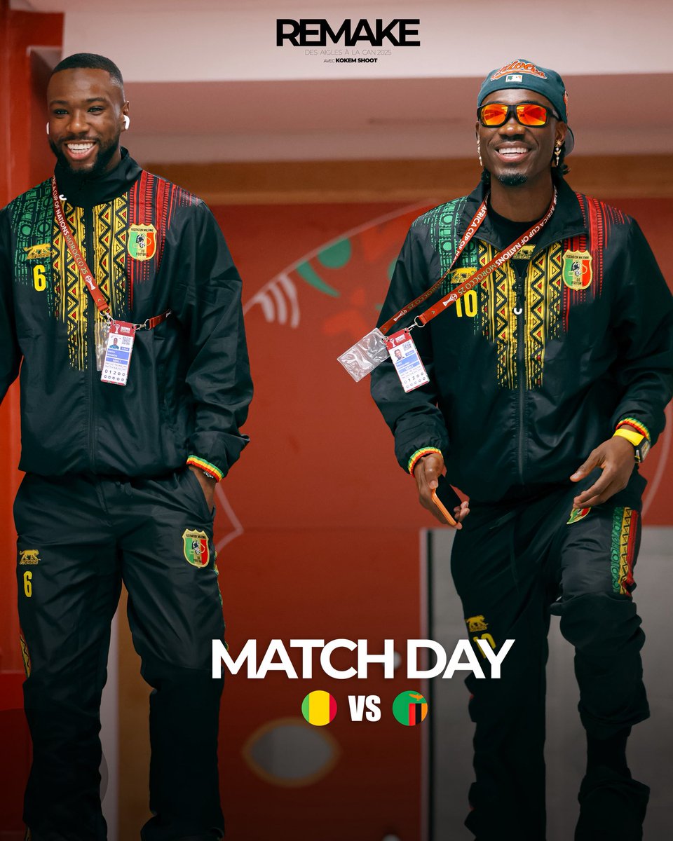 KokemShoot's tweet photo. 🇲🇱REMAKE DES AIGLES À LA CAN MAROC 2025

Jour de Match ! Mali 🇲🇱 vs Zambie 🇿🇲 !score final 1-1 

KOKEM vous fait vivre l’envers du décor
#kokemgroupe #kokemshoot #kokemALaCan #aiglesdumali https://t.co/ccxlSyLQHT