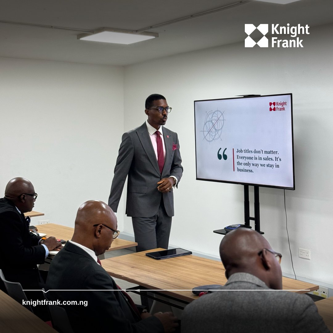 knightfrankng's tweet photo. Growth never stops here.

It was an engaging interaction at our recent knowledge-sharing session, where we discussed fresh insights &amp; winning strategies.

Staying ahead means investing in people

#KnightFrankNigeria #CollaborateToSucceed #PeopleDevelopment #Yourpartnersinproperty https://t.co/YZ57OkfpOv