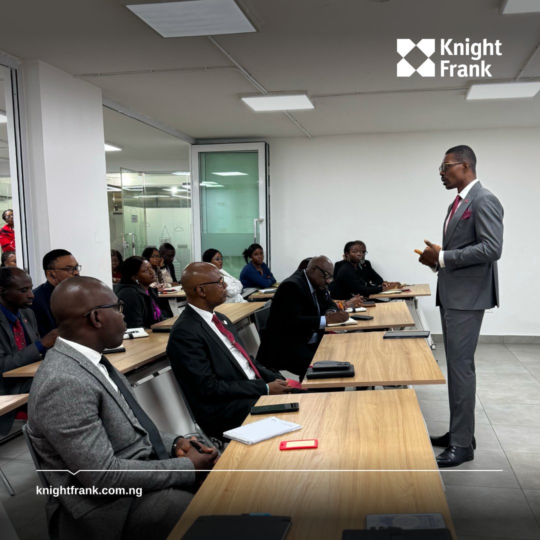 knightfrankng's tweet photo. Growth never stops here.

It was an engaging interaction at our recent knowledge-sharing session, where we discussed fresh insights &amp; winning strategies.

Staying ahead means investing in people

#KnightFrankNigeria #CollaborateToSucceed #PeopleDevelopment #Yourpartnersinproperty https://t.co/YZ57OkfpOv