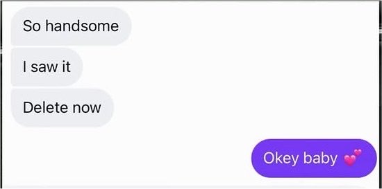 mysunflowerJD_'s tweet photo. JOONG posted this and then deleted it… I just know his boyfriend sent that message again. 🤣🤣 Someone’s jealous and possessive ��

#จุงดัง #JoongDunk #JoongArchen https://t.co/Vyfs7YzDrf
