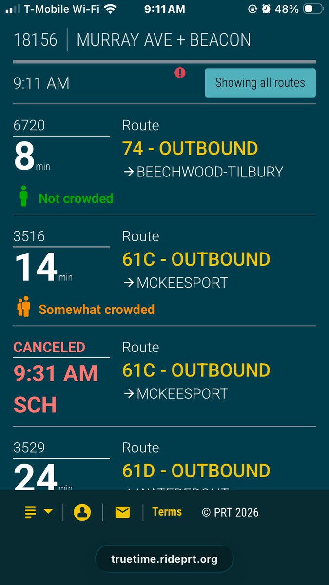 hanye84's tweet photo. @PghTransitCare I try to catch the early 61C bus https://t.co/at76AEo07o