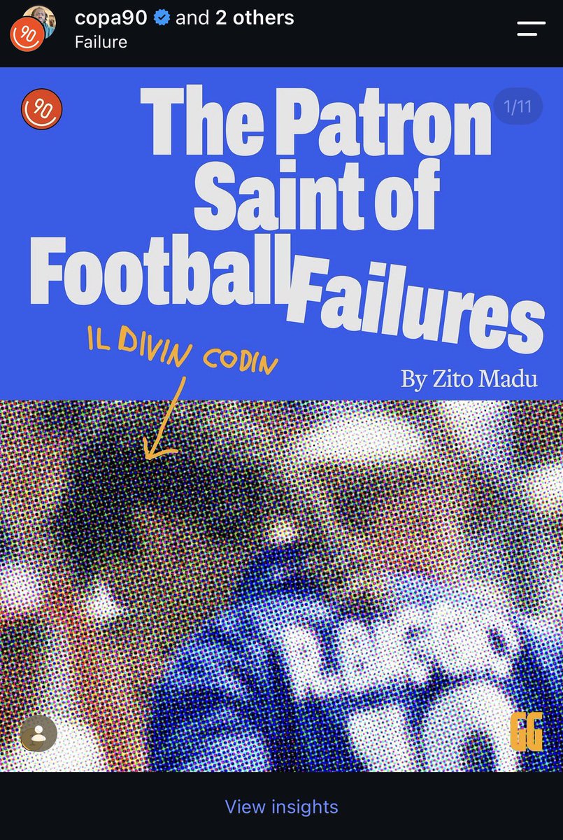 _Zeets's tweet photo. Anyway, Copa90 put up my Baggio essay

https://t.co/cklUJsu8ra https://t.co/61e8YrB8VH