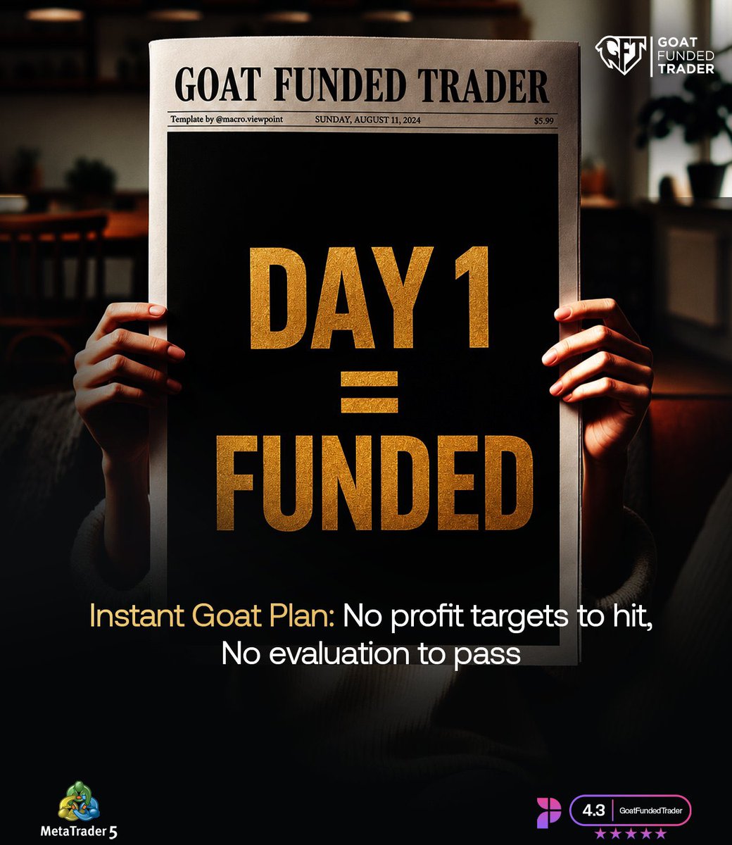 lordzitu's tweet photo. What if your next trading journey started with a funded account instead of an evaluation? 👀

No profit targets to chase.
No evaluation phase to pass.
Just focus on what truly matters executing your edge with discipline.

If you’re ready to trade with funding from Day 1, this might be worth checking out.

🔗 Get started here:

https://t.co/wGQJXmd20B