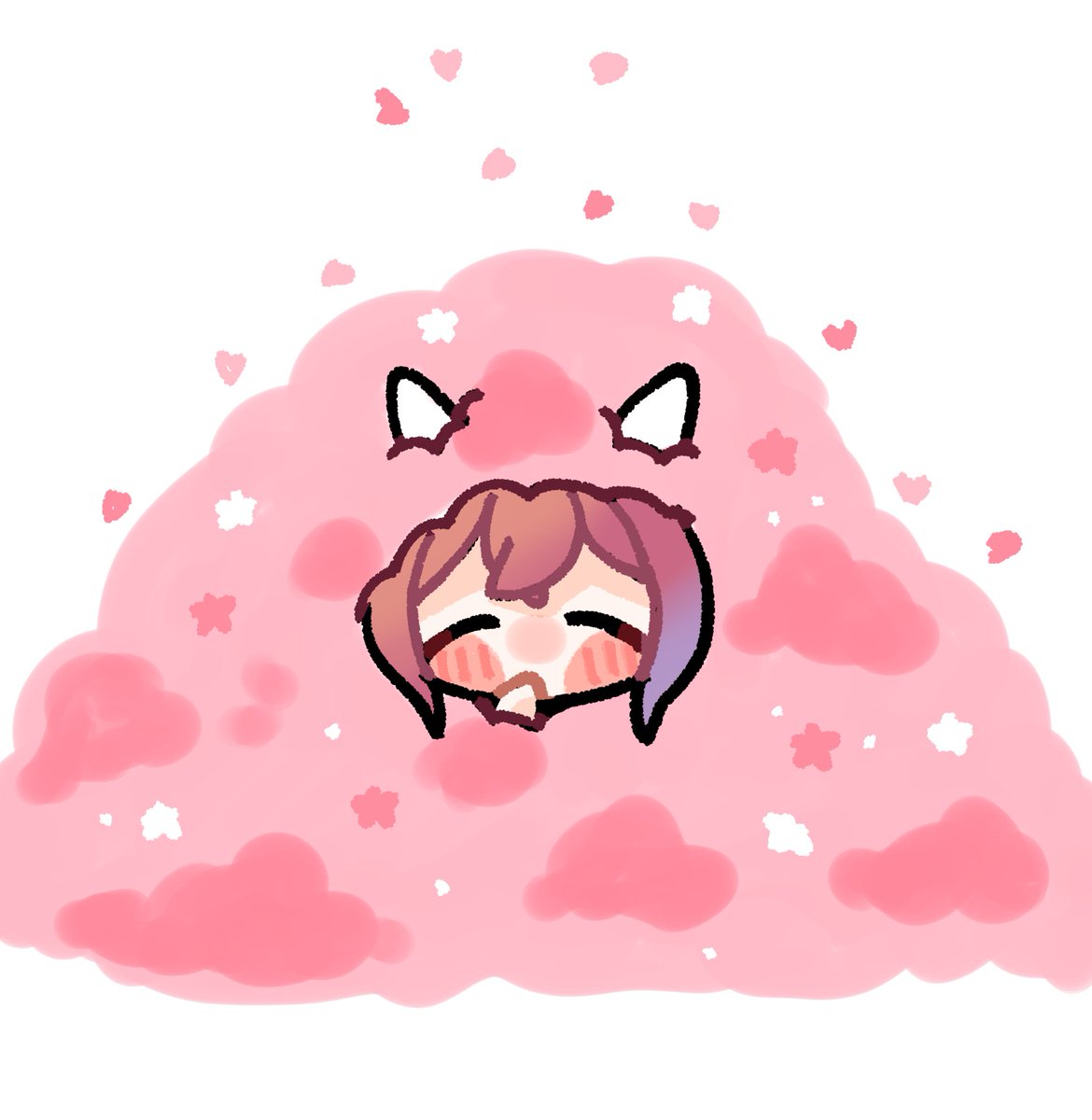ai_itai05's tweet photo. みんなの「だいすき」が桜になって、チヨちゃんに降り注ぎます🌸 (再掲) https://t.co/YGO6Q93IDH