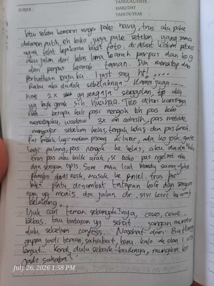 siscadj116's tweet photo. Secuil cerita semester 2.. Di bulan 2025 https://t.co/vLTQexDt4m