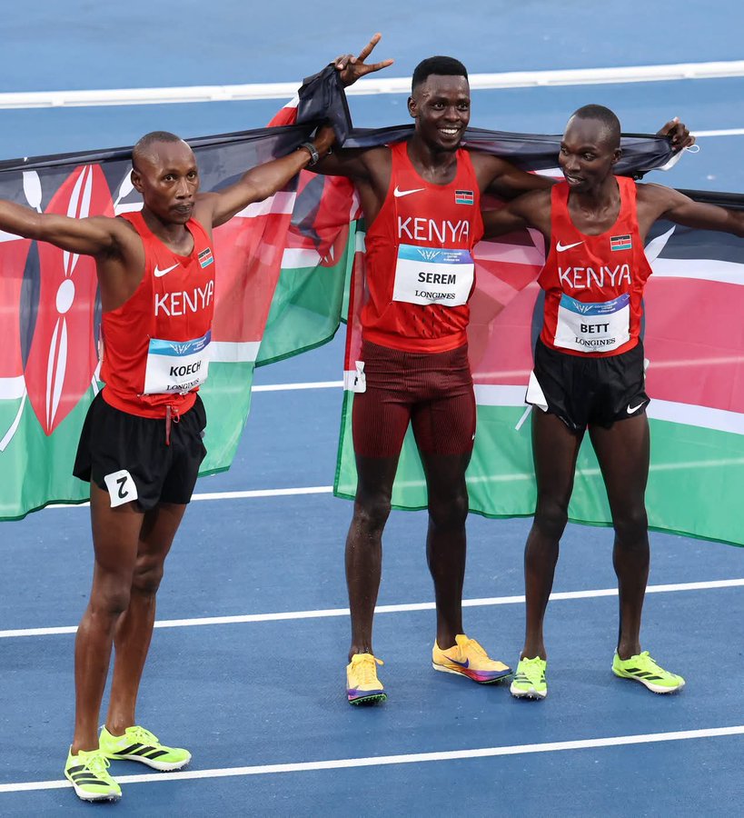 johnkisangu8's tweet photo. In every event - from the pool to the mat - our champions carry the spirit of a warrior. Show your love for the flag and Roar For Kenya! #TeamKenyaGlasgow26 https://t.co/MThsPZNSiE