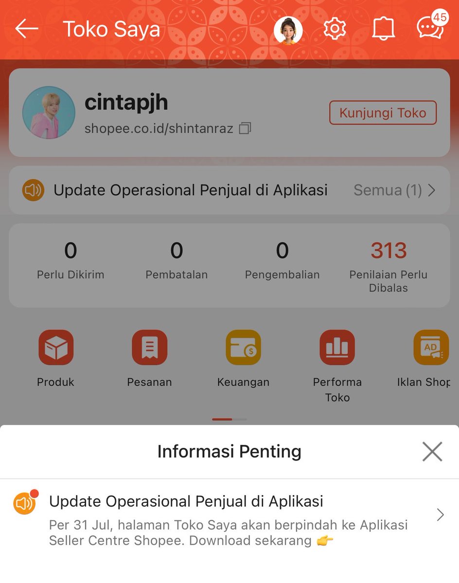 cintapjh's tweet photo. ini maksudnya sekarang apk shopee buat seller dipisah? allahuakbar riweh amattttt memori hpku ga cukup kalo banyak banyak

udah aplikasi spay sendiri, seabank sendiri, skarang buat jualan juga ada sendirii??!!! udah mah adm nya gedee bangett😔😔

sehat sehatt seller https://t.co/8sTnILUzLY
