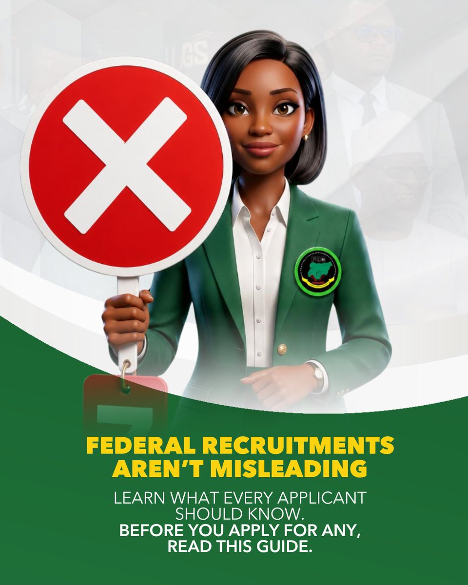 fccnigeria's tweet photo. Don't fall for fake notices or misleading application requirements. Know what to look out for before submitting your details:
https://t.co/7my1wtZBZM https://t.co/vWg1JTYj1w