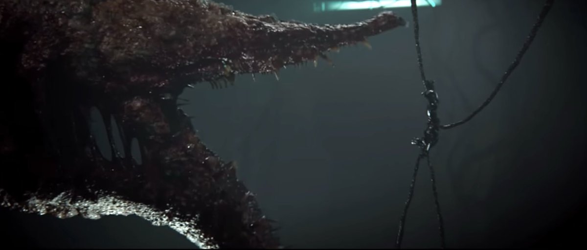 DanG53602's tweet photo. @Trutown I think this is a great cutscene and good framing. The gravemind is calling him deluded, while the arbiter still struggles and fights. This shot establishes just how useless his squirming is, at the same time the gravemind calls him stupid for something not even related to this. https://t.co/6o5XdKqGni