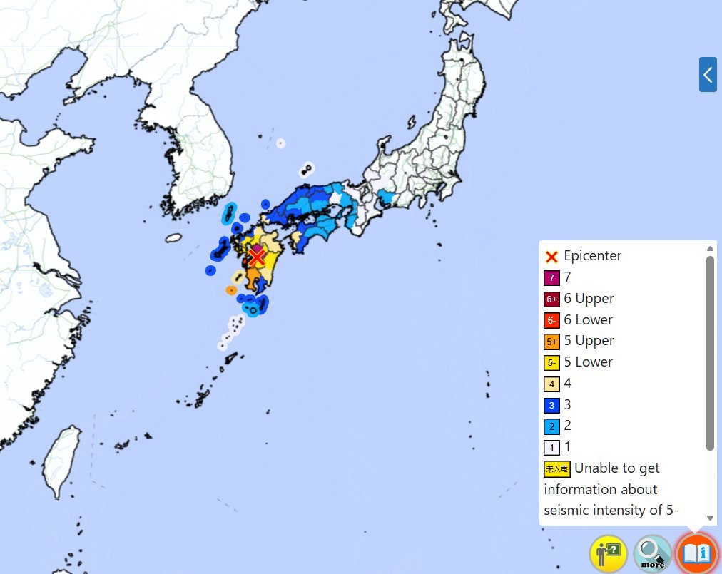 ManuelCayo's tweet photo. 🔴Terremoto en Kunamoto🇯🇵
Un sismo de magnitud 7.1 inició a las 4:26 PM del 28 de julio de 2026, hora local (2:26 AM hora peruana) con el epicentro localizado en la prefectura de Kunamoto
Profundidad: 10 km
🔴Intensidad: 7 Shindo
Alta probabilidad de daños
Datos: #sismo #japan https://t.co/xYeO1qJf0b