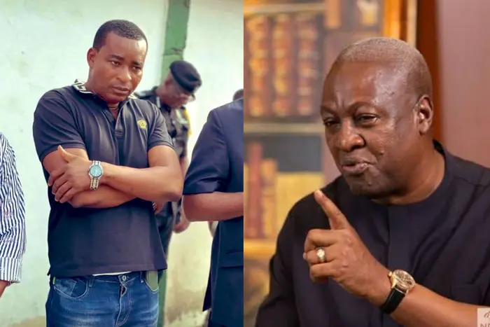 PulseGhana's tweet photo. Wontumi apologises to Mahama and First Lady, appeals for presidential pardon

Currently serving 20 year jail term, the Ashanti Regional Chairman of the New Patriotic Party (NPP) Bernard Antwi-Boasiako, popularly known as Chairman Wontumi, has apologised to President John Dramani Mahama and First Lady Lordina Mahama for remarks he made against them during the 2024 election campaign, according to Wontumi's spokesperson, Dr Palgrave Boakye-Danquah.

Read more in our bio