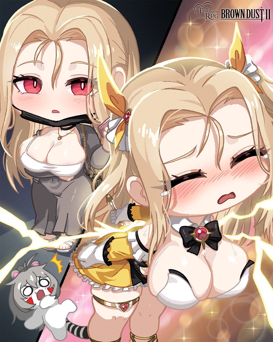 Naruhyy's tweet photo. #ブラウンダスト2  #browndust2 #chibi https://t.co/S6JLLfNFjI