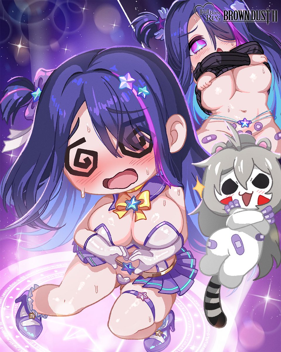 Naruhyy's tweet photo. #ブラウンダスト2  #browndust2 #chibi https://t.co/S6JLLfNFjI