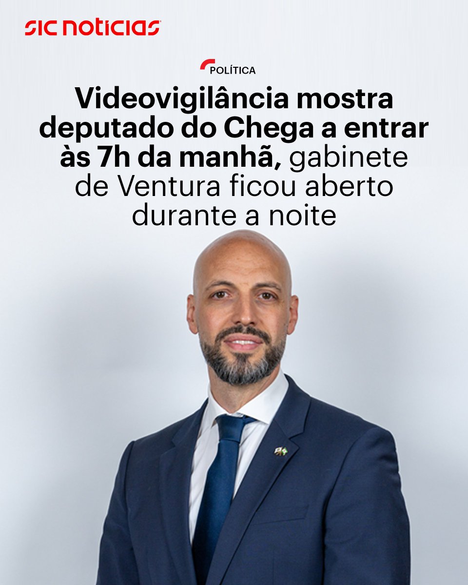SICNoticias's tweet photo. André Ventura diz que o gabinete do Chega na Assembleia da República foi invadido e vandalizado durante a noite e que foram levados documentos relativos ao ministro da administração interna e sobre o Primeiro-ministro.

Saiba mais em: https://t.co/PoyK46pmPK

#chega #partidochega #deputado #ventura #parlamento #assembleiadarepublica #pais #portugal #politica #news #sicnoticias