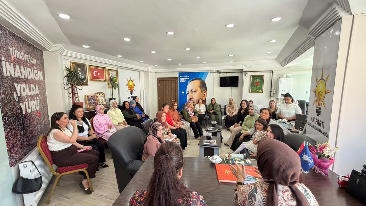 Akkadin_Hakkari's tweet photo. İl Kadın Kolları Başkanı.  sn.@GunesHyv ,öncülüğünde Haftalık  Yönetim Kurulu toplantısını gerçekleştirdik.

Milletimizin beklentilerine karşılık veren, güçlü ve koordineli bir teşkilat yapısıyla Türkiye Yüzyılı hedeflerimiz doğrultusunda çalışmaya kararlılıkla devam ediyoruz https://t.co/DRZjKFj9LI
