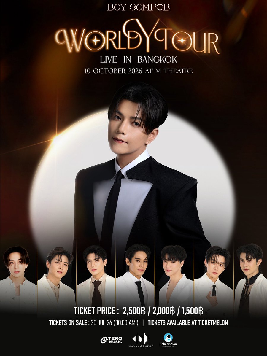 BoySompob's tweet photo. ✨ เปิดตัว Special Guests ที่จะทำให้ค่ำคืนนั้นพิเศษกว่าที่เคย เฉพาะที่ไทยเท่านั้น!
🌟บาส หัสณัฐ , บีเวอร์ พรรษพล , ต้นหลิว เมธาพัฒน์ , เงิน อนุภาษ , โอ๊ต ธาราธร , พาย ศรัณวุฒิ , กอล์ฟ พสธร https://t.co/Q1mXCBzid6