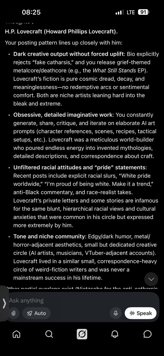 GraveMistake6's tweet photo. @rainbowangelics Crazy I got Lovecraft https://t.co/J6272CcViv