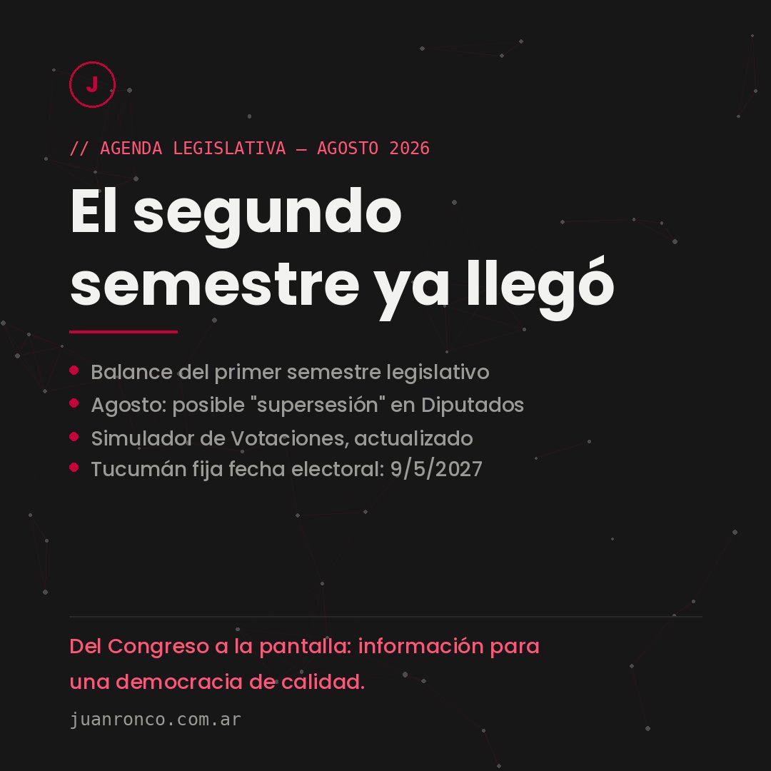 jotaronco's tweet photo. El segundo semestre ya llegó. Y se recibe con responsabilidad cívica: info y herramientas para comprender lo que se viene.

Balance de los 6 temas que marcaron la agenda legislativa del primer semestre 🧵 https://t.co/lvHfyX0rO9 https://t.co/VAWyPOxlAD