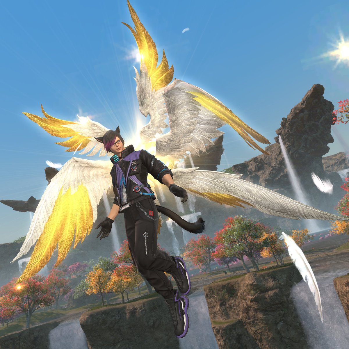 JRhetenor's tweet photo. #FF14 
ようやくゲットできた６枚羽 https://t.co/d2PhyRhLjv