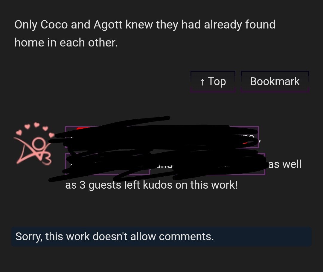 van_loose's tweet photo. I'm being an arkco menace at ao3. There's someone who's been using AI. I called them out in their old one. Which unfortunately doesn't exist anymore. And then i discovered a new one by a new account, very likely same acc, called it out again in the comments and they blocked it. https://t.co/Lmdj3UMZh3