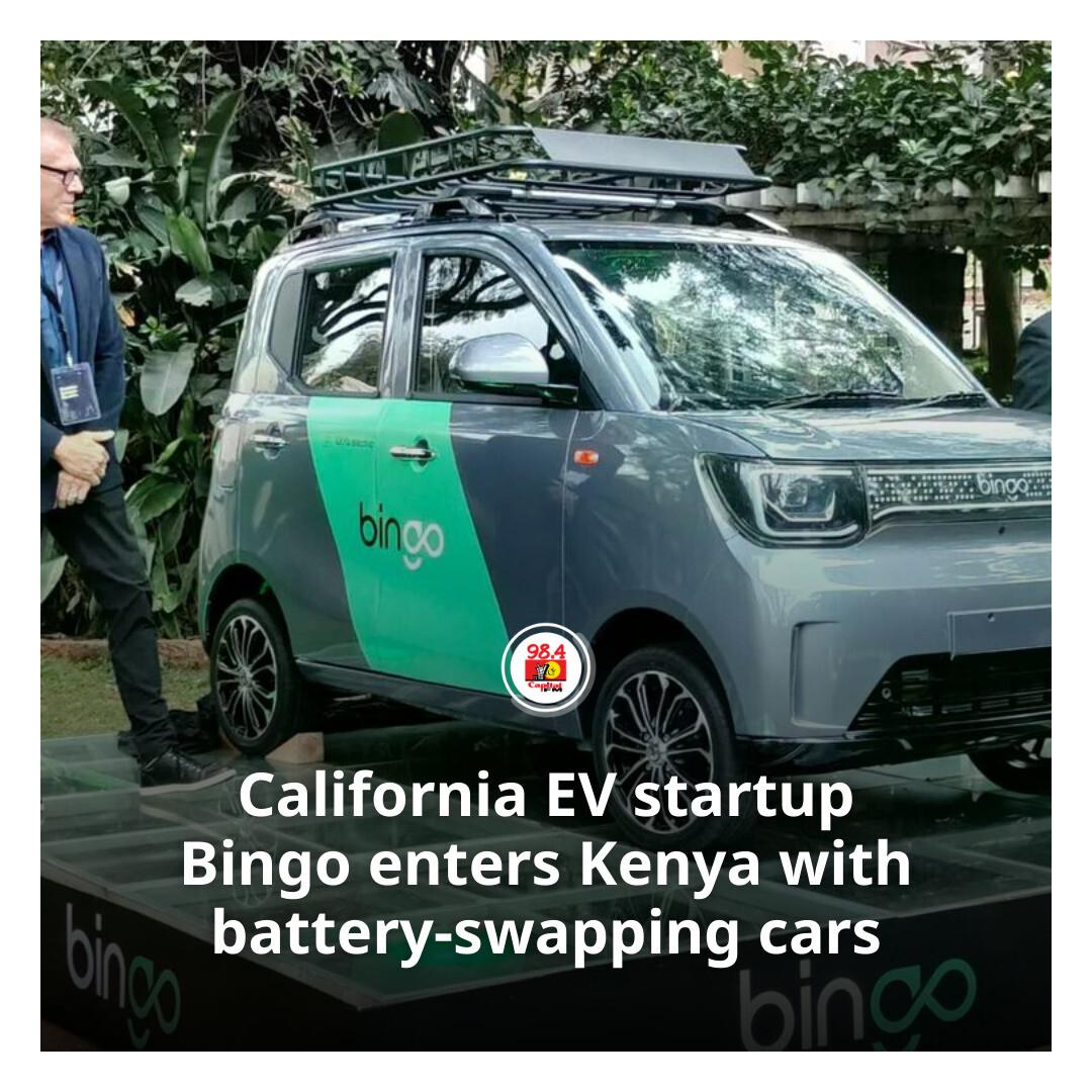 CapitalFMKenya's tweet photo. California EV startup Bingo enters Kenya with battery-swapping cars https://t.co/baV6ZAMRUB https://t.co/DS1c6d5GvN