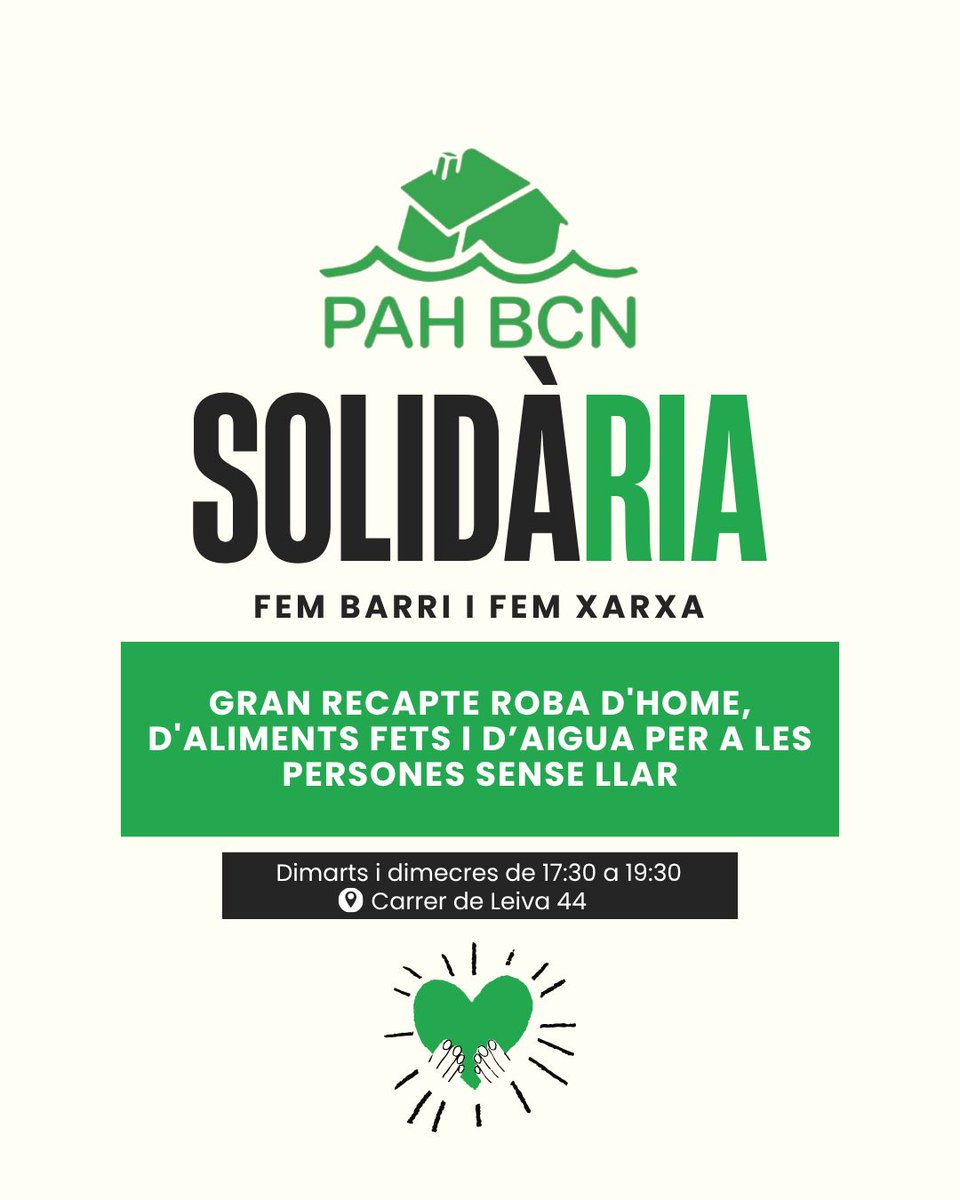 PAH_BCN's tweet photo. Fa una setmana van desallotjar més de 25 persones en situació de sensellarisme a la plaça d’Espanya. Ens hem organitzat amb el barri i amb EEA (Esquerra de l’Eixample Acull) per  recollir donacions per a les persones que han perdut les seves pertinences durant el desallotjament. https://t.co/CPK2HBOYiK