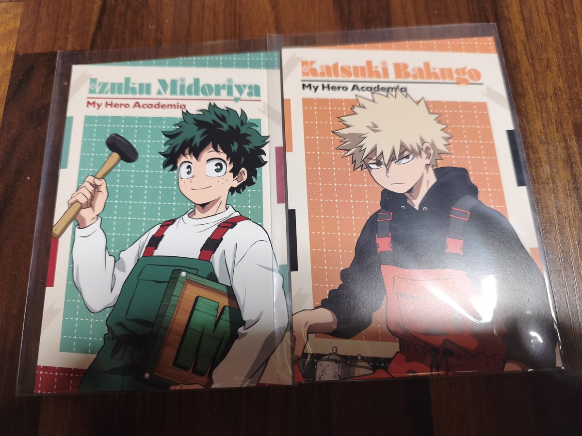 ritu_imo's tweet photo. 【交換】ヒロアカ 僕のヒーローアカデミア ハンズ ハンズコラボ 特典 

譲:緑谷、爆豪
求:相澤

検索からでもお気軽にお声掛けください。 https://t.co/Ve3n3kQ97u