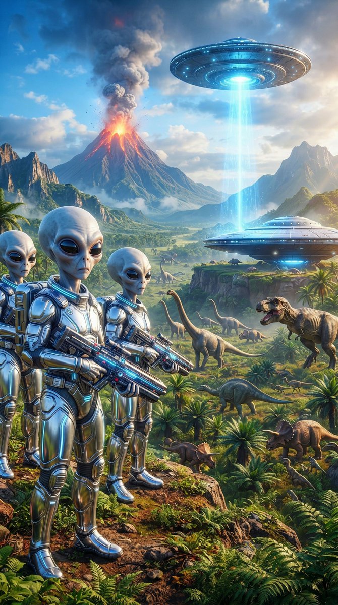 HeraldoJacques1's tweet photo. Alien Art - Ancient Aliens
(Arte Alienígena - Alienígenas no Passado)
Art: Heraldo Jacques
#AncientAliens #Alien #Aliens #Greys #Alienigenas #Ufo #Ufos #FlyingSaucer #DiscoVoador #AlienArt #ArteAlien #AI #IA #IAArt #AIArte #Dinosaurs https://t.co/sdM84pSAIv