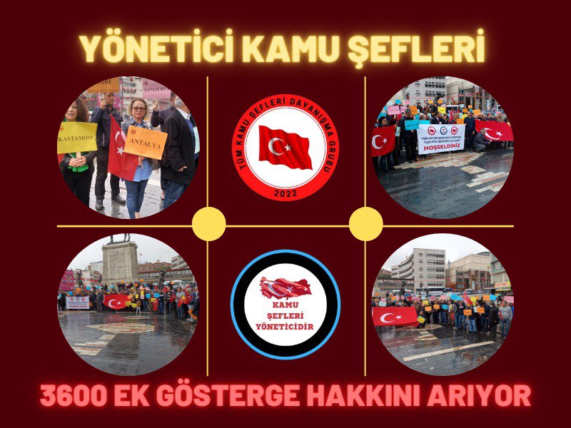 KamuSefleriD_G's tweet photo. 3600 Ek gösterge mağduru #TümKamuŞefleri Devletin verdiği sözün tutulmasını bekliyor! 
▶️Kamu bir kaç ünvandan ibaret değilse ünvanlar arası ötekileştirme olmadan herkesin kendi hakkını alması şarttır. 2800 ek gösterge Kamu Şeflerinin hakkı olamaz!  Sayın @RTErdogan @isikhanvedat https://t.co/as8R8CF13A