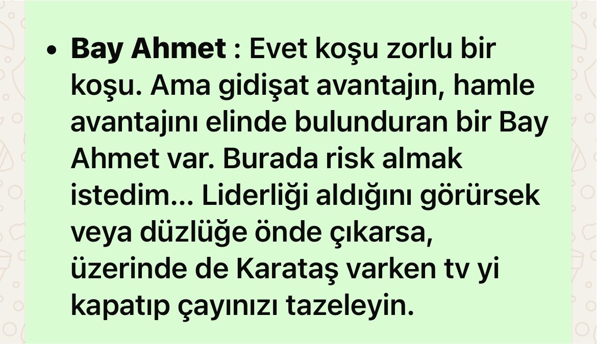 Sinan_Karra's tweet photo. Bay Ahmet bankosu 🔥😎 ile okyanusu geçtik. Zor koşuda ki cazip bankomu RT yapanlarla da paylaştım. Herkes memnundur 👍

Not: Evet son 400 de tv yi kapatıp çayımı tazeledim 😎🤠 https://t.co/4Nb23UJfMa