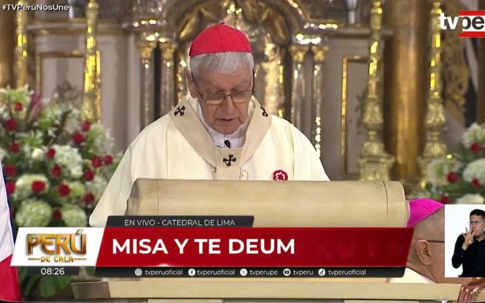 Aderly's tweet photo. 🚨 #AHORA | En la homilía de la Misa y Te Deum el Cardenal Carlos Castillo hace referencia del valor de la democracia y lo que significa vivir en dictadura. https://t.co/52xqHNR5oS