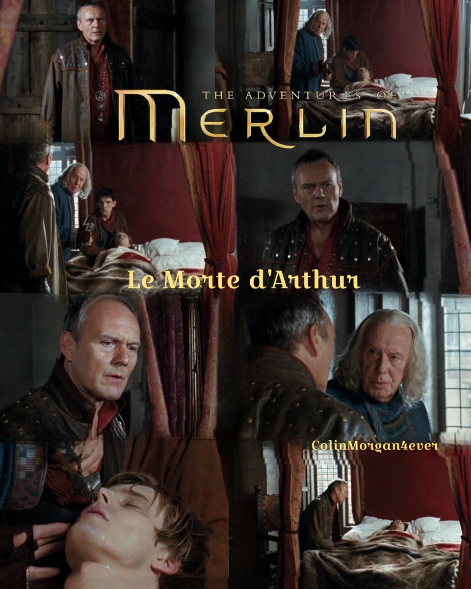 CMagnumfan's tweet photo. #posterdesign from every episode of #MerlinTvSeries now with 26/43 season 1 episode 13 #LeMortedArthur aired on the 13th December 2008. #Uther demands to know what #Merlin and #Gaius are doing to #Arthur #MerlinBBC #MissingMerlin #ColinMorgan #BradleyJames #RichardWilson #AnthonyHead