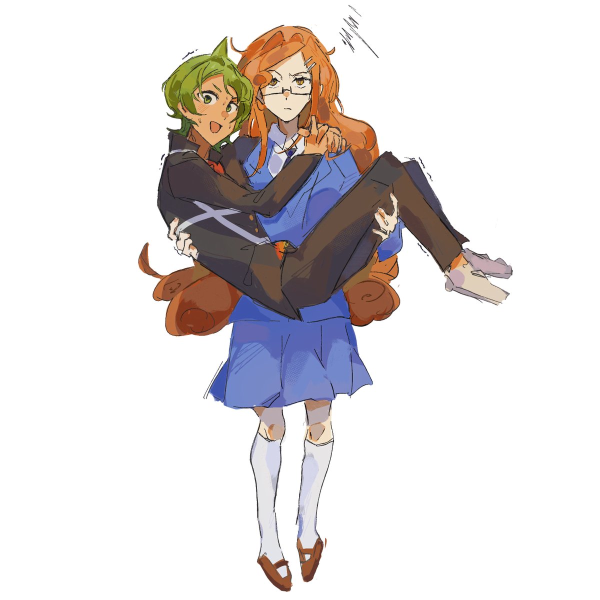 Riskaka_t's tweet photo. Terurei doodle i did last week‼️
Kinda feel like Mekaru wouldn't be able to lift him that easily, but it feels so rigth this way
#DRA https://t.co/1Yv2ofrLH0