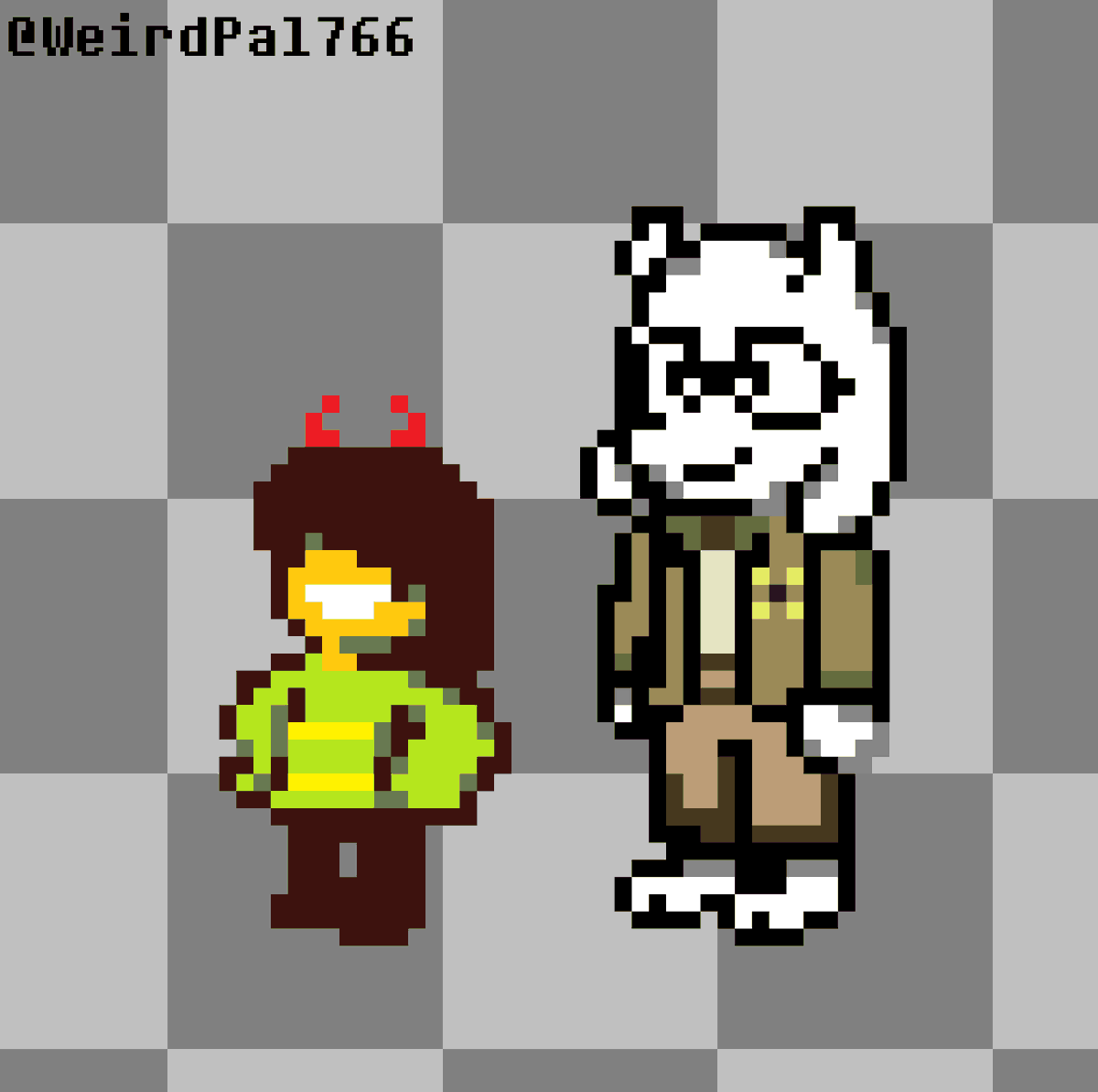 WeirdPal766's tweet photo. Child Kris and teen Asriel

#Deltarune #deltarunechapter5 https://t.co/5dTl1AOYIH
