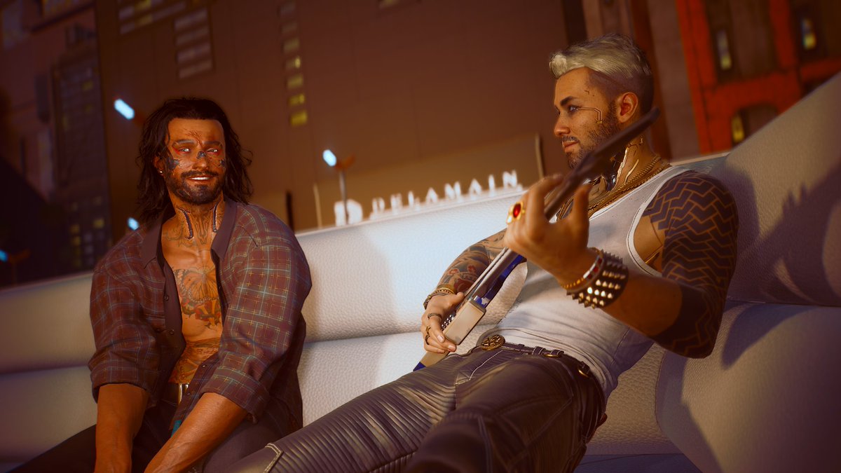 sirniqhteye's tweet photo. boat drinks (pt.2) π₯οΈπ€ #cyberpunk2077 #kerryv https://t.co/yVH3PmkAzU