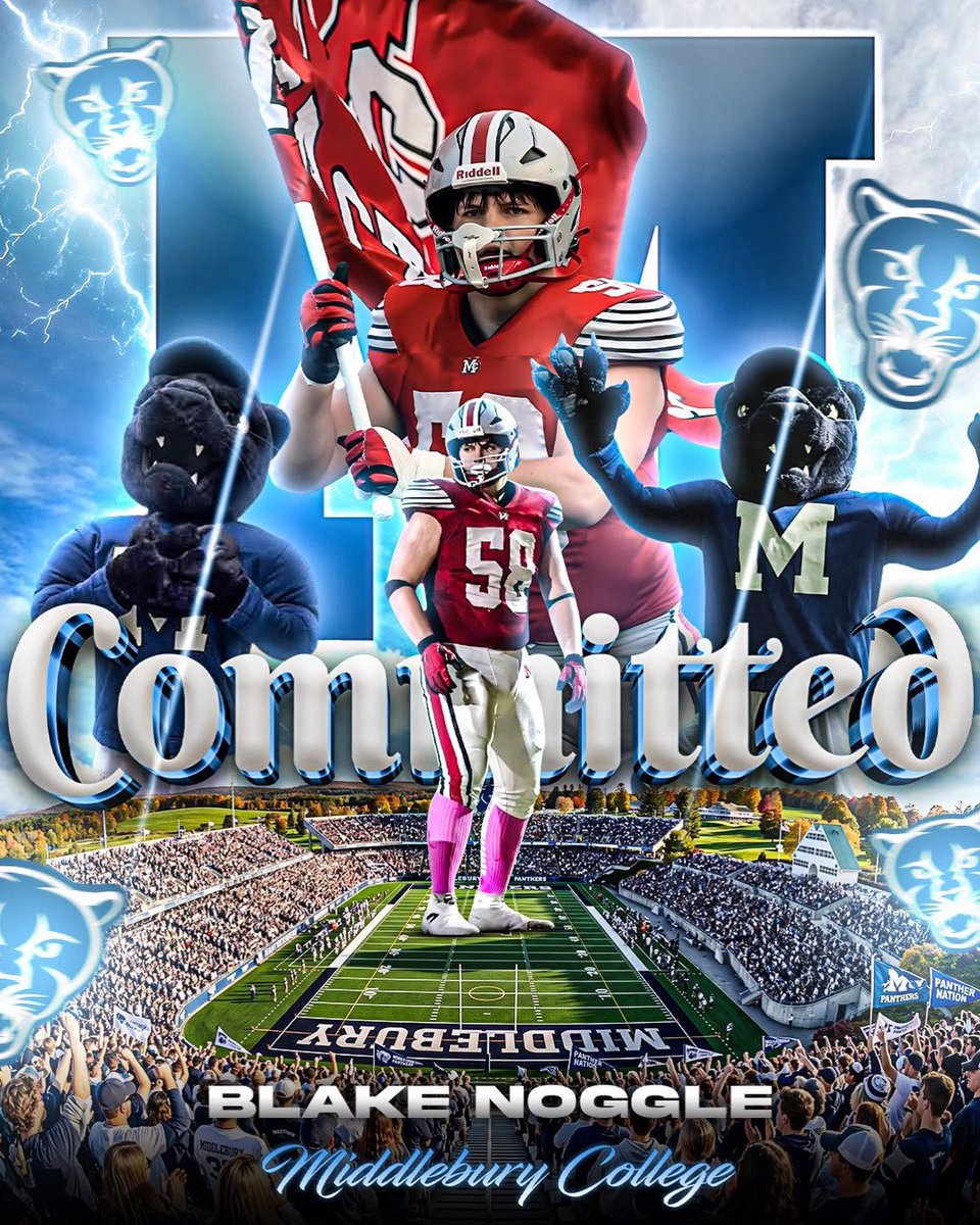 bnoggg's tweet photo. I am excited to announce my commitment to Middlebury! I would like to thank everyone that has helped me along the way, and I’m super excited for the next chapter of my football career!

@MiddFootball @MiddFBMandigo @CoachWoodring71 @FBCoachPaquette @CoachMarsella @JoeCockerham @CoachHoffmanOL @CoachRWilliams_ @FATboysOLine